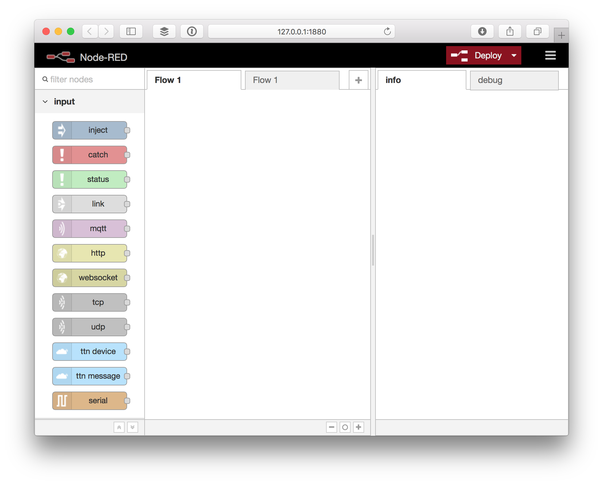 Node-RED with ttn node