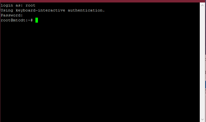 login as: root