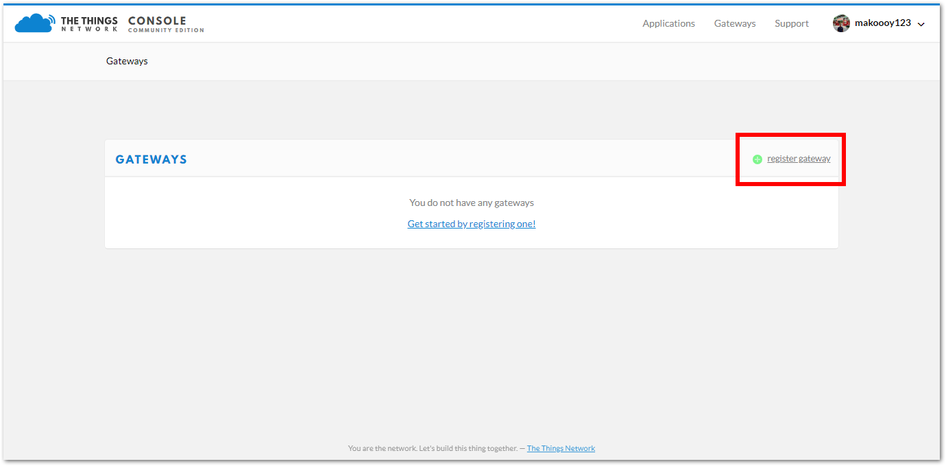 Figure 3: Adding a Gateway to TTN