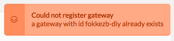 Registration Error